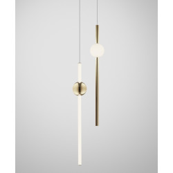 PAKABINAMAS LED ŠVIESTUVAS ORION TUBE 13,9W POLISHED AUKSO SPALVOS pigiau