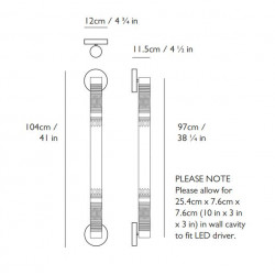 SIENINIS LED ŠVIESTUVAS TUBE 13,9W CRYSTAL | ŽALVARIO SPALVOS pigiau