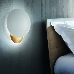 Sieninis LED šviestuvas Eclissi BALTAS kaina