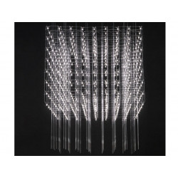 PAKABINAMAS LED ŠVIESTUVAS COSMOS SQUARE 100 76,8W NIKELIO SPALVOS (ĮVAIRIOS SPALVOS) pigiau