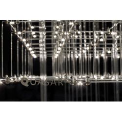 PAKABINAMAS LED ŠVIESTUVAS COSMOS SQUARE 100 76,8W NIKELIO SPALVOS (ĮVAIRIOS SPALVOS) pristatymas