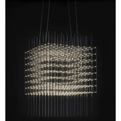 PAKABINAMAS LED ŠVIESTUVAS COSMOS SQUARE 100 76,8W NIKELIO SPALVOS (ĮVAIRIOS SPALVOS)
