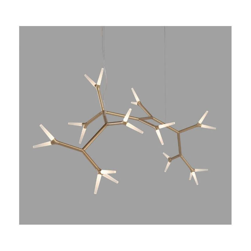 PAKABINAMAS LED ŠVIESTUVAS QUASAR SPARKS P04 27,6W BRASS 14-15311-2