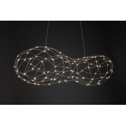 PAKABINAMAS LED ŠVIESTUVAS CLOUD 150 59,4W NIKELIO SPALVOS (ĮVAIRIOS SPALVOS) pigiau