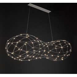 PAKABINAMAS LED ŠVIESTUVAS CLOUD 150 59,4W NIKELIO SPALVOS (ĮVAIRIOS SPALVOS)