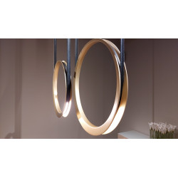 PAKABINAMAS LED ŠVIESTUVAS MOONLIGHT DOUBLE 50 | 40 12W ALIUMINIO SPALVOS (ĮVAIRIOS SPALVOS) pigiau