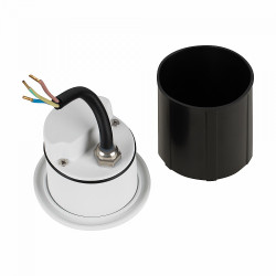 Sieninis LED šviestuvas LOCK 3W BALTAS internetu