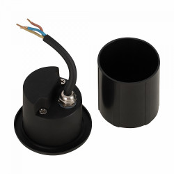Sieninis LED šviestuvas LOCK 3W JUODAS