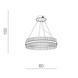 PAKABINAMAS LED ŠVIESTUVAS FRANCESCA 37W D60 pigiau