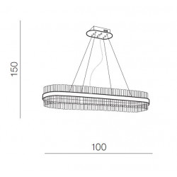 PAKABINAMAS LED ŠVIESTUVAS FRANCESCA 64W L100