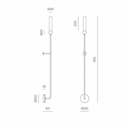 Sieninis ŠVIESTUVAS DELIE L JUODAS kaina