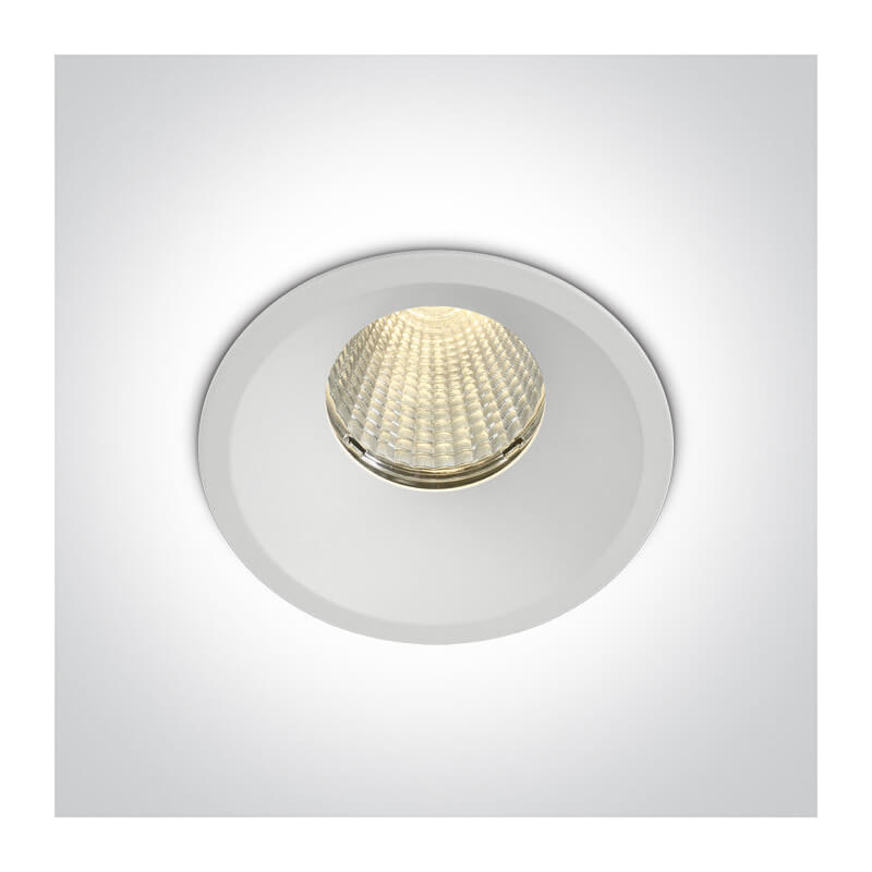 ŠVIESTUVAS LED ĮLEIDŽIAMAS IP65 10112TP/W/W 12W 3000K BALTAS