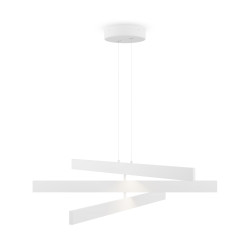 Pakabinamas LED šviestuvas ORIGAMI 46W baltas pristatymas