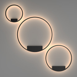 LUBINIS | SIENINIS LED ŠVIESTUVAS RIM 51W D80 3000K JUODAS internetu