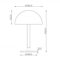STALINIS LED ŠVIESTUVAS RAY 8W pristatymas