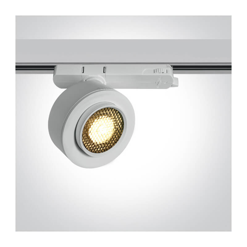 LED ŠVIESTUVAS 3PH ŠVIESTUVŲ SISTEMAI ONE LIGHT 65662AT/W/W 18W BALTAS