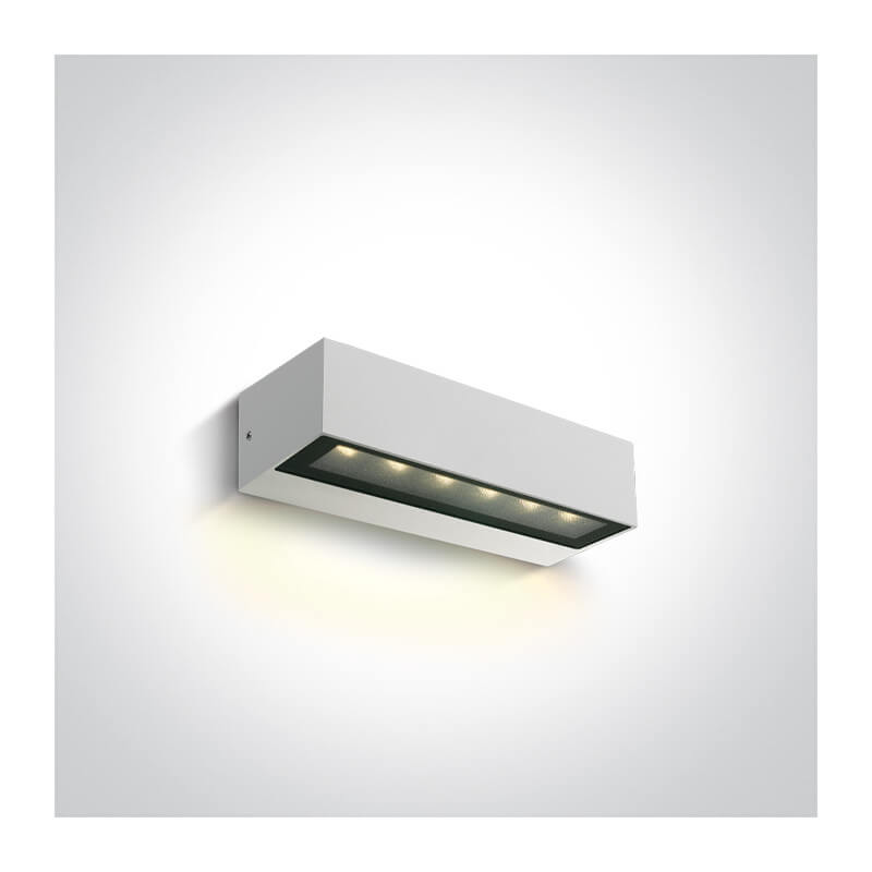 SIENINIS LED ŠVIESTUVAS ONE LIGHT 67526A1/W/W 8W BALTAS