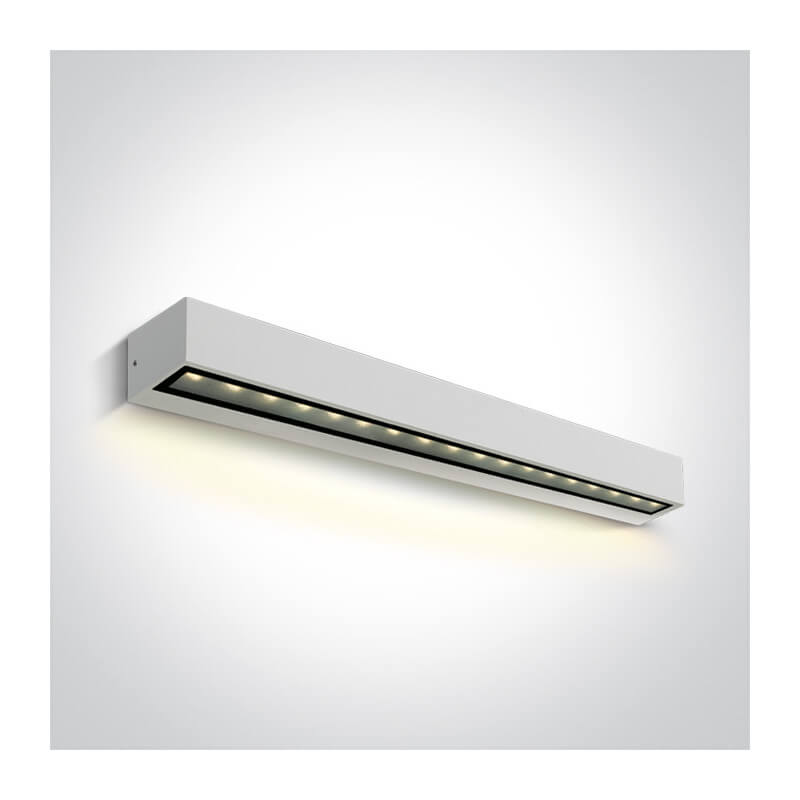SIENINIS LED ŠVIESTUVAS ONE LIGHT 67526A3/W/W 13W BALTAS