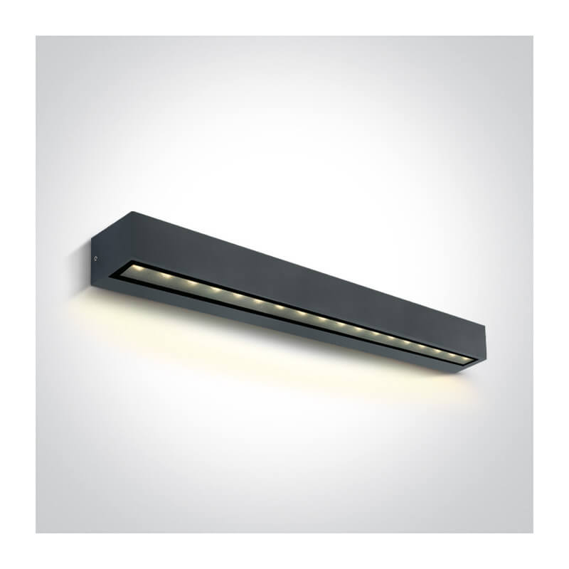 SIENINIS LED ŠVIESTUVAS ONE LIGHT 67526A3/W/W 13W ANTRACITAS