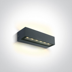 SIENINIS LED ŠVIESTUVAS 67526B1/AN/W 2 12W ANTRACITAS