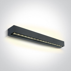 SIENINIS LED ŠVIESTUVAS 67526B3/AN/W 2 26W ANTRACITAS