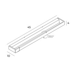 SIENINIS LED ŠVIESTUVAS FLINK 12W AUKSO SPALVOS kaina