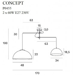 PAKABINAMAS ŠVIESTUVAS CONCEPT AUKSO SPALVOS kaina