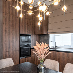 Pakabinamas LED šviestuvas PROVENZA 72W juodas pristatymas