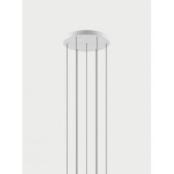 PAGRINDAS ŠVIESTUVAMS 7 LIGHTS ROUND D38 BALTAS kaina