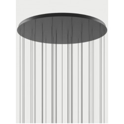 PAGRINDAS ŠVIESTUVAMS 36 LIGHTS ROUND D120 JUODAS kaina