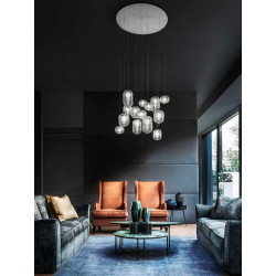 PAKABINAMAS LED ŠVIESTUVAS JEFFERSON SMALL 3W SKAIDRUS | JUODAS pristatymas