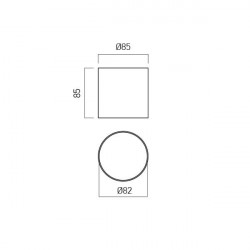 LUBINIS LED ŠVIESTUVAS XROLL 9W 4000K D8,2 BALTAS kaina