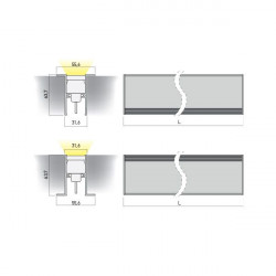 ĮLEIDŽIAMAS LED ŠVIESTUVAS XMARKER 15W RGBW L100 ALIUMINIO SPALVOS skubiai