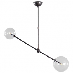 PAKABINAMAS ŠVIESTUVAS BALANCE 150X150 JUODAS