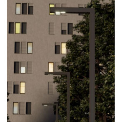 PASTATOMAS LED ŠVIESTUVAS XTORRE 40W 4000K PILKAS pristatymas