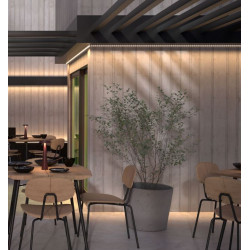 HERMETIŠKA LANKSTI LED JUOSTA XFLEX 20W 24V 4000K IP67 20X45° 5M pigiau