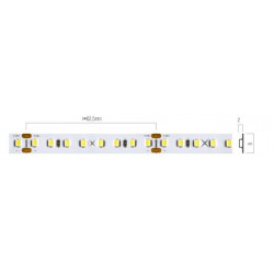 HERMETIŠKA LED JUOSTA XRIBO 12W 24V 4000K IP66 5M kaina