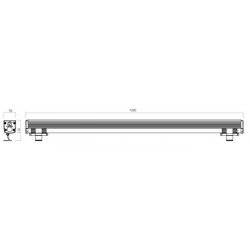 SIENINIS LED ŠVIESTUVAS XFLOW 3X12W RGB 15X60° SIDABRO SPALVOS kaina