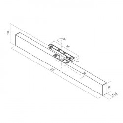 ŠVIESTUVAS XNEO MAGNETINEI SISTEMAI LINEAR 10,8W L30,8 BALTAS pristatymas