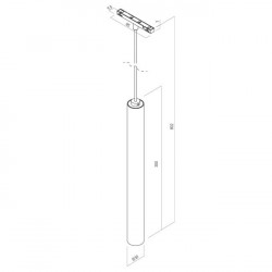 ŠVIESTUVAS XNEO MAGNETINEI SISTEMAI SUSPENDED LIGHT 6,3W BALTAS pristatymas