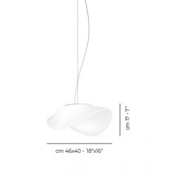 PAKABINAMAS LED ŠVIESTUVAS BALANCE L46 19W BALTAS skubiai