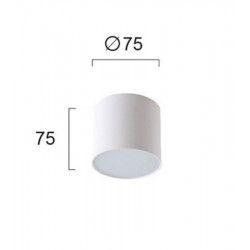 LUBINIS LED ŠVIESTUVAS JAXON 7W baltas