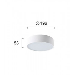 LUBINIS LED ŠVIESTUVAS JAXON 23W baltas