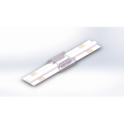 Tiesi RGB LED juostos jungtis juosta su juosta 10mm pigiau