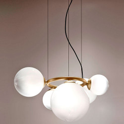 PAKABINAMAS ŠVIESTUVAS PUPPET RING 5 DŪMINTO STIKLO | JUODAS kaina
