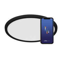 LUBINIS LED ŠVIESTUVAS OJA 29 2700K | 6500K JUODAS SMART pristatymas