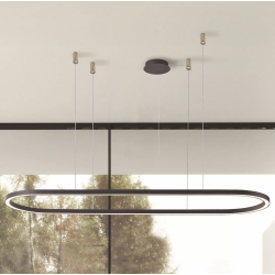 PAKABINAMAS LED ŠVIESTUVAS ELENA 150 60W juodas kaina