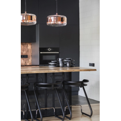 PAKABINAMAS LED ŠVIESTUVAS FUTURA D40 12W DŪMINTO STIKLO | RUDAS kaina