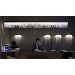 LUBINIS | PAKABINAMAS LED ŠVIESTUVAS ECLISSE D150 98W AUKSO | ĮVAIRIŲ SPALVŲ kaina