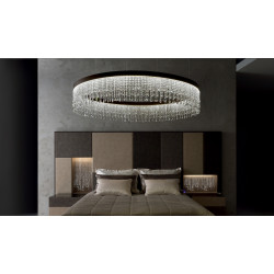 LUBINIS | PAKABINAMAS LED ŠVIESTUVAS ECLISSE D150 98W JUODAS | ĮVAIRIŲ SPALVŲ pristatymas